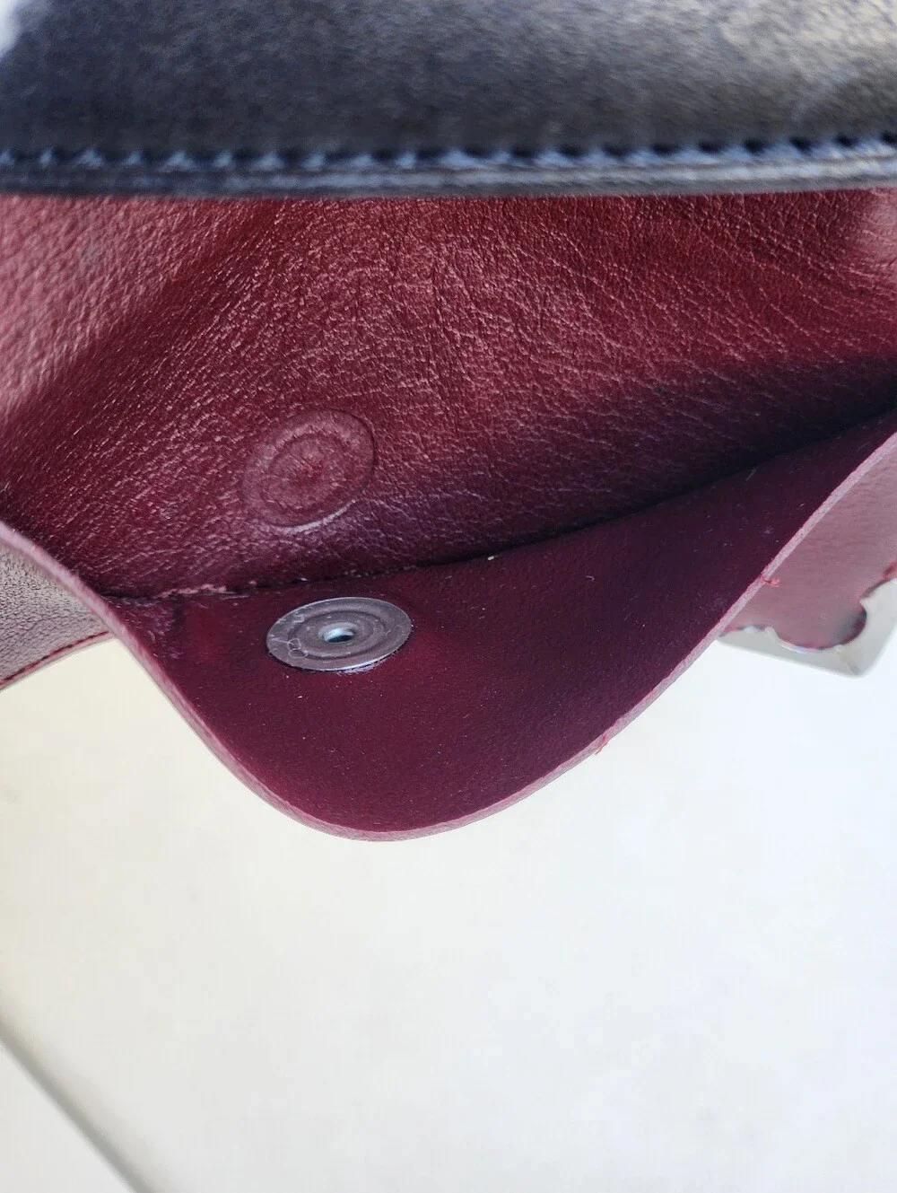 Vintage Must de Cartier Burgundy Leather 4-Hook Key Case - Rare Silver Hardware